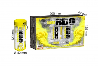 Žlutá turbo dýmovnice s trhací pojistkou 5ks